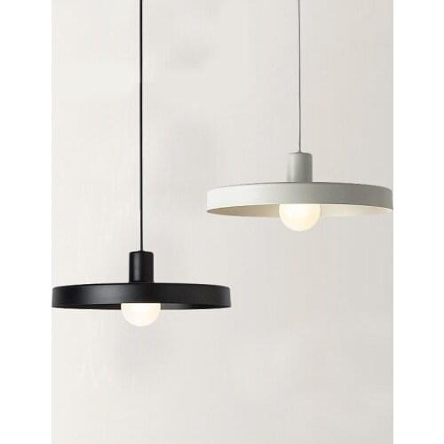 Modern Concise Originality Record A Chandelier Restaurant Bedroom Study Table Wrought Iron Disc Lamp Makaron Aluminum A