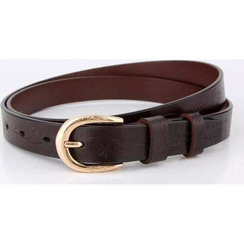 Womens leather, large iron ring, iron ring buckle, ring belt, womens decoration, Korean fashion, all round belt, calfskin