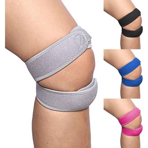 1pcs Knee Pad Double Patellar Tendon Support Band Knee Brace Pad Protector Gym Fitness Leg Protector Sportswear