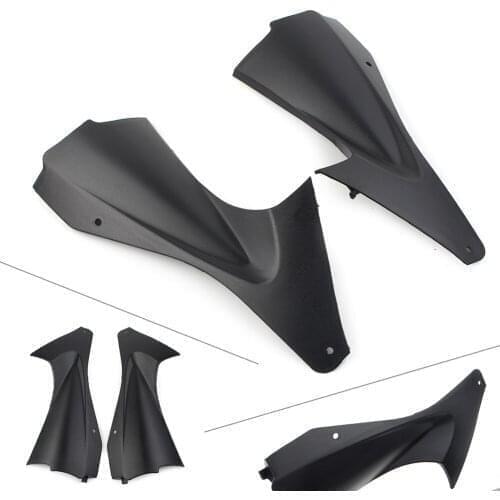 2Pcs Matte Black Motorbike Gas Fuel Tank Side Cover Fairing Panel Cowl Trim for Yamaha 2006 2007 YZF R6 YZF-R6 ABS Plastic