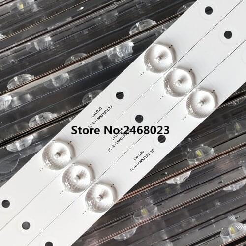 739mm LED Backlight strip 10 Lamp For Pro scan 39 inch LCD TV IC-E-CNA039D139 V390HJ1-P02 3V