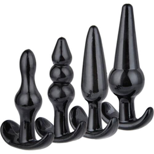 4pcs Anal Plugs Butt Unisex Sex Toys for Men/Women Prostate Massager Dildo Male Masturbator Clitoris Stimulator Erotic Bullet