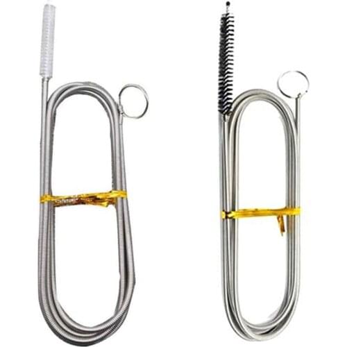 61inch Long Flexible Refrigerator Scrub Brush Cleaning Tool for Home Kitchen Drain Pipe #W0