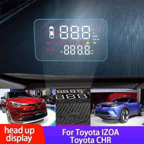 Heads Up Car OBD Fit For Toyota CHR and IZOA High-Quality Car HUD Head Up Display Digital Speedometer Automotive Interior