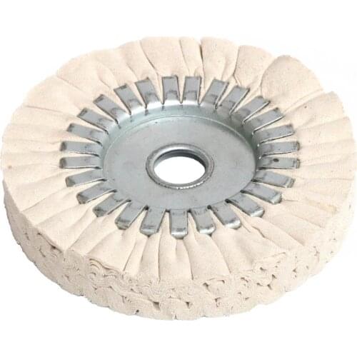 1pc 6" Cotton Airway Buffing Wheel 150*22 mm Cloth Open Bias Polishing Buffs Wheel 150x14mm White
