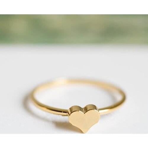 Fashion Love Heart Exquisite Ring Temperament Romantic Contracted Style Ring
