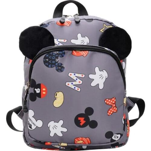 Disney Fashion Backpack For Boys Girls Mickey Mouse Kindergarten School Bags Kids Small Travel 3-5-6Yearls Old Mochila Escolar