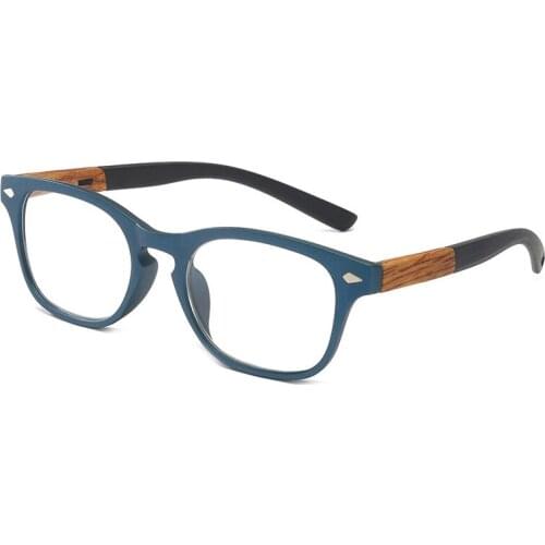 Square Imitation Wood Plastic Reading Glasse Women Men Magnifying Presbyopia Glasses +1.0 To +4.0 Unisex