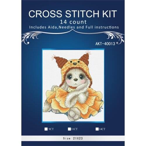 Oneroom Needlework,DIY Cross Stitch,Sets For Embroidery kits,14CT&16CT,Owl Rabbit 7