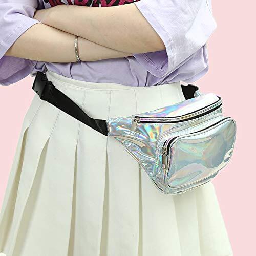 Womens arrival Waist Packs 6 Colors hip hop rock solid color laser sequin waterproof heuptas belt bag Banana Bags