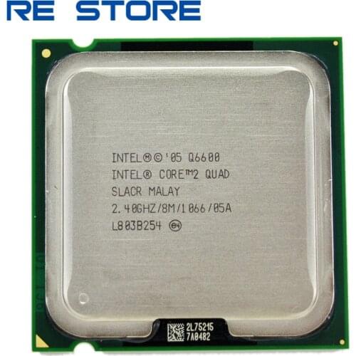 Used Intel core 2 quad Q6600 2.4GHz Quad-Core FSB 1066 Desktop LGA 775 CPU Processor
