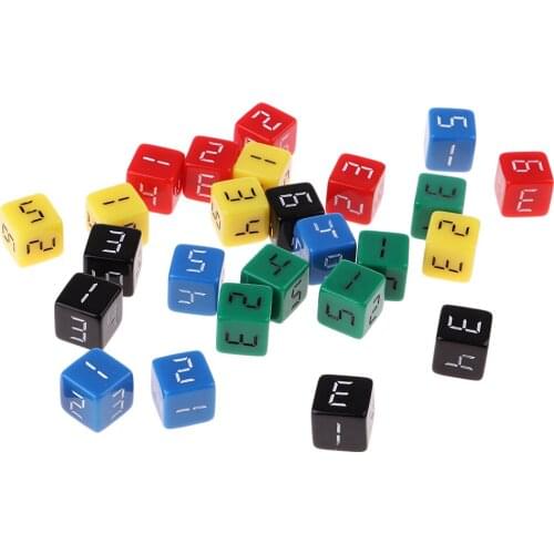 5 Colors 16mm D6 Six Sided Dice Dies Toy For Dungeons & Dragons MTG TRPG Toy