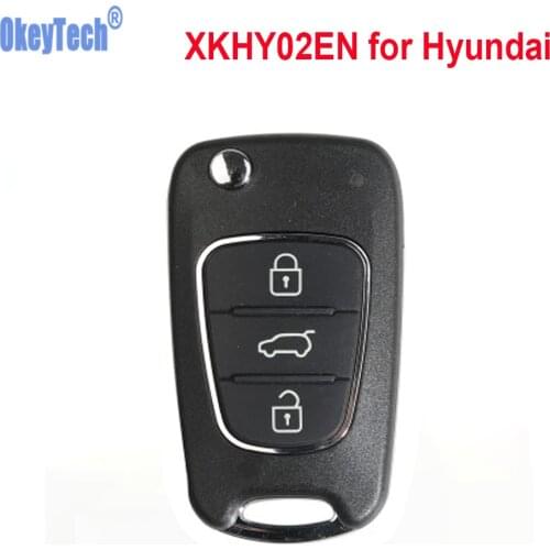 Xhorse 5 pcs/lot XKHY02EN 3 Button for Hyundai Wire Remote Key with VVDI MINI Key Tool