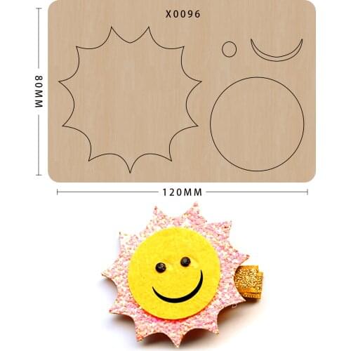 Hairpin Die Cut Scrapbooking Templat Hair Accessory Die Cuts Storage For Card Making Sun Suitable For Sizzix Big Shot Machines