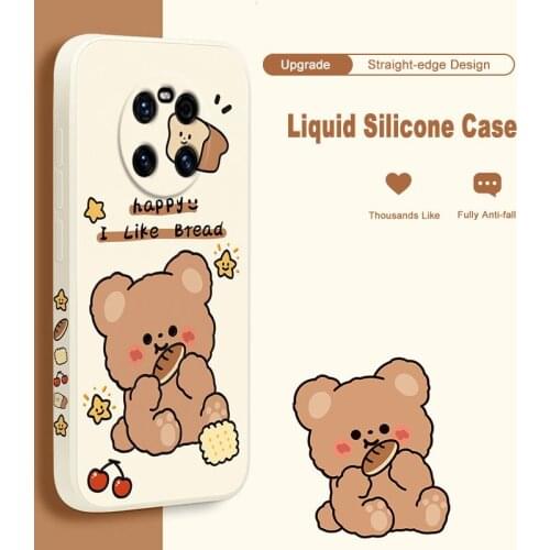 ASINA Liquid Silicone Case For Huawei Mate 40 30 20 Pro Straight Edge Cute Cover Bumper For Huawei Honor 20 30 8x 9x Couple Capa