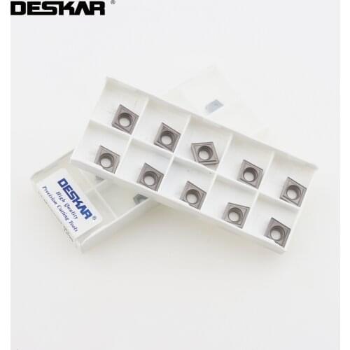 10PCS DESKAR CCMT060204 CCMT09T304 FG HQ MT TC PS LF90 Cermet Turning Tools CNC Lathe Cutting Cutter Tool Parts
