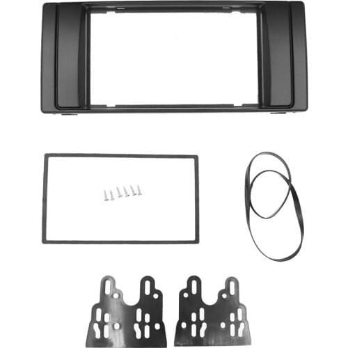 Double 2 DIN Radio Fascia For BMW X5 (E53) 5 (E39) Stereo Facia Frame Panel Radio DVD CD Dash Mount Kit Adapter Trim Bezel