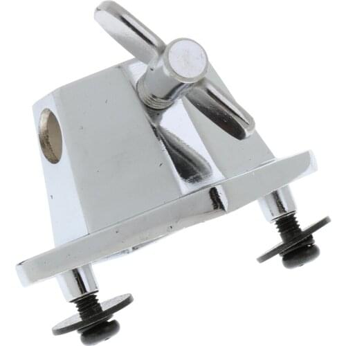 6Pcs Chrome Floor Tom Drum Leg Bracket Holder Base Mounting 2.76x1.97in