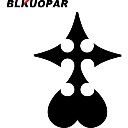 BLKUOPAR for Kingdom Hearts Silhouette Car Stickers Die Cut Scratch-Proof Decal Sunscreen Simple Cartoon Graphics Vinyl Car Wrap