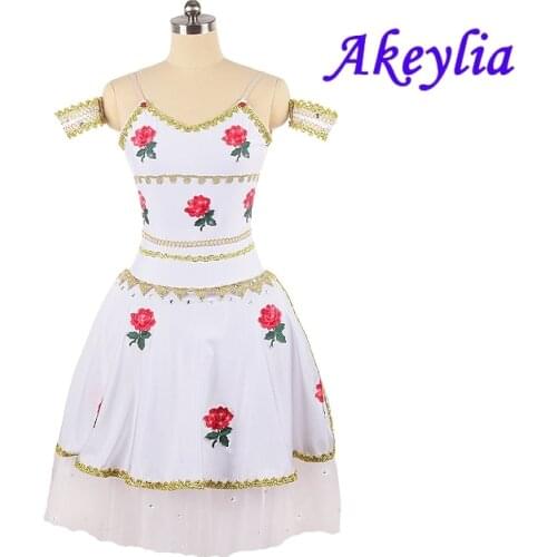 The Awakening of Flora Ballet Dress for girl professional Romantic Ballet Tutu flower fairy YAGP ballet costume Women JNBL164