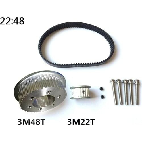 DIY Electrical Skateboard Parts 3M Motor Pulley 48T 55T Wheels Pulley Belts Suitable for 5065 5055 Motor Electrical Skateboard