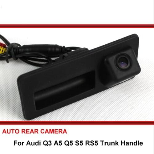For Audi Q3 A5 Q5 S5 RS5 2010~2015 Car Reversing Parking Rear View Camera For SONY CCD Trunk Handle