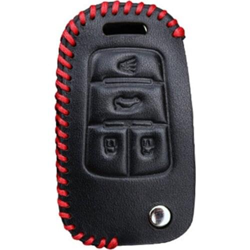 Leather Car Key Cover For Chevrolet Cruze Accessoires Lacetti Cruze 2011 Onix Tahoe Aveo T300 Car Key Case Car Accessories