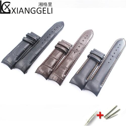 Leather strap strap 22mm23mm24mm for Tissot cool picture T035 strap library map leather 1853 men watch band