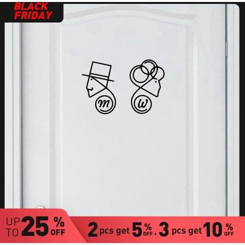 Wall Decal WC Wall Stickers Modern Fashion Wall Sticker Bedroom Nursery Decoration Home Decorations Pvc Decal