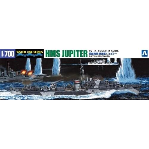 AOSHIMA plastic assembly model 1/700 British J-class destroyer Jupiter assembly model kit #05767