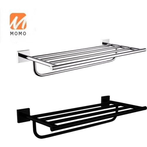 Modern Home Stainless Steel Towel Holder bath rack Wall Mounted Bath Shelf