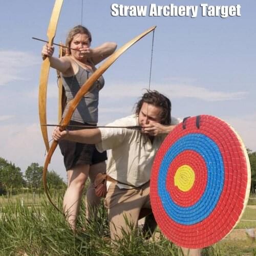 Straw Archery Target Bow And Arrow Shooting Target Diameter 60cm Compound Bow Shooting Target For Children Bow Shooting Practice