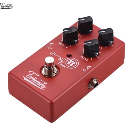 Twinote P FUZZ Analog Modern Fuzz Guitar Effect Pedal Processsor Full Metal Shell with True Bypass