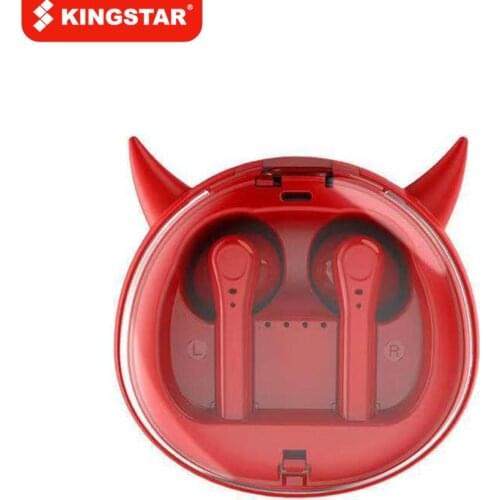 KINGSTAR TWS Wireless Bluetooth Headphones Waterproof 5.0 Cartoon Cute Headphones In-ear Earbuds with Charging Box Headphone