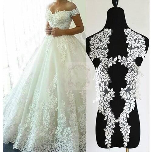 Ultra High Embroidery Lace Flower Piece Handmade Diy Wedding Dress Veil Fashion Decoration Lace Fabric Accessories