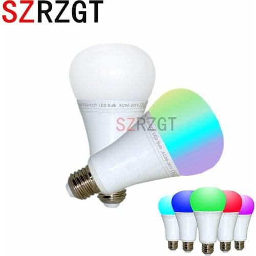 Smart bulbs Dimmable 2.4G led spot lamp AC86-265V Mi Light Dimmable RGB+CCT 12W Smart LED Bulb