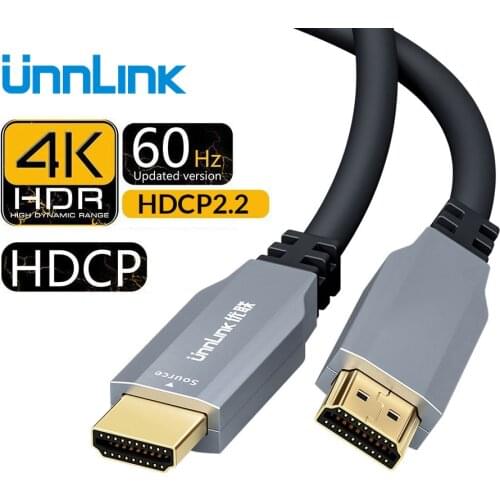 Unnlink Optical Fiber HDMI-compatible 2.0 Cable HDR 4K 60Hz 3m 5m 10m 15M 20m 30m for Splitter LED TV Laptop PS4 XBOX Projector