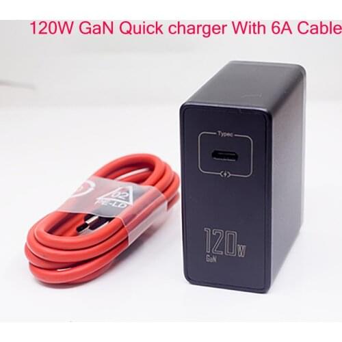 For Nubia 120W GaN Quick Charger USB Dual Type-C 120 Watt Fast Charging Cable USB-C Cable Power Adapter 6A Cable Compatible
