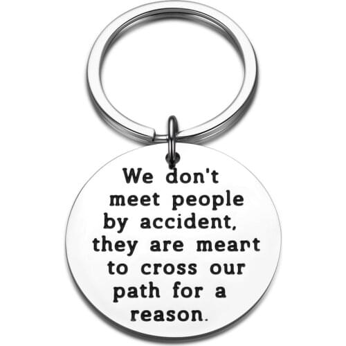 Inspirational Keychain Birthday Gift for New College Students BBF Family Gift for Friend Christmas Gift for Son Daughter