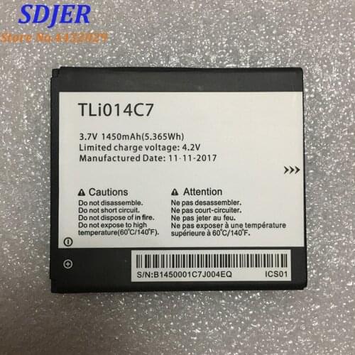 High Quality 3.7V 1450mAh TLi014C7 For Alcatel OneTouch Pixi First 4024D 4024X 4.0" Battery