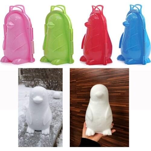 1pc Winter Plastic Snowball Maker Clip Kids Outdoor Snow Ball Mold Toys For Children J0465