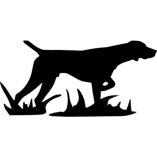 15*7.3cm Hunting Dog Decal - Dog Sticker Cute And Interesting Fashion Sticker Decals most people love car style