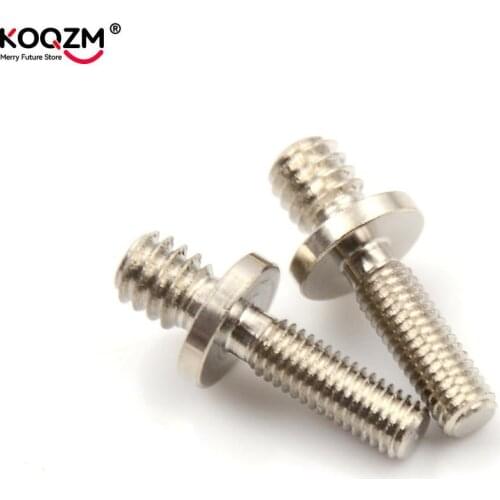 2pcs 1/4" Male Threaded To M5 Male Threaded Screw Adapters For Tripod Camera