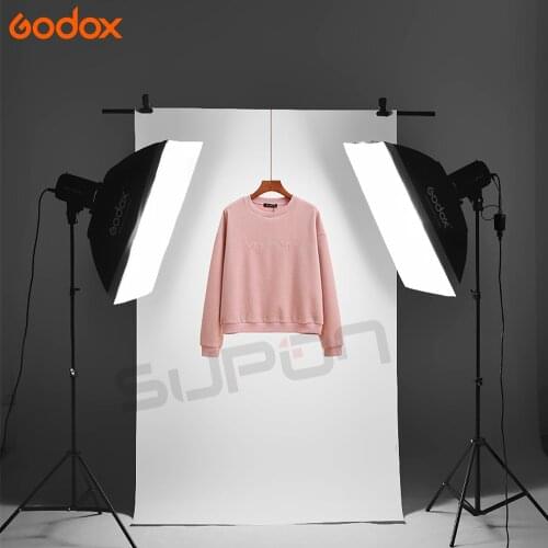 Godox 2x E250 Studio Photo Accessories Flash Lighting Kit With Godox AT-16 Trigger + 2x Softbox 50x70cm + 2x light stand