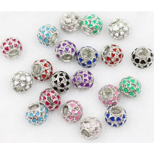 Handmdorae jewelry accessories DIY dora Style Bronze small heart drops of oil hollow ball Bracelet bedoras wholesale