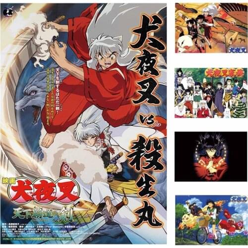 Diamond Painting 5D DIY Diamond Embroidery New Inuyasha Anime Poster Japanese Anime Posters Rhinestone Picture Home Decor