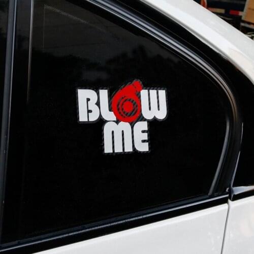 Car Sticker Decal Turbo Boost Blow Me Reflective Vinyl Tuning Auto Car Styling Accessories