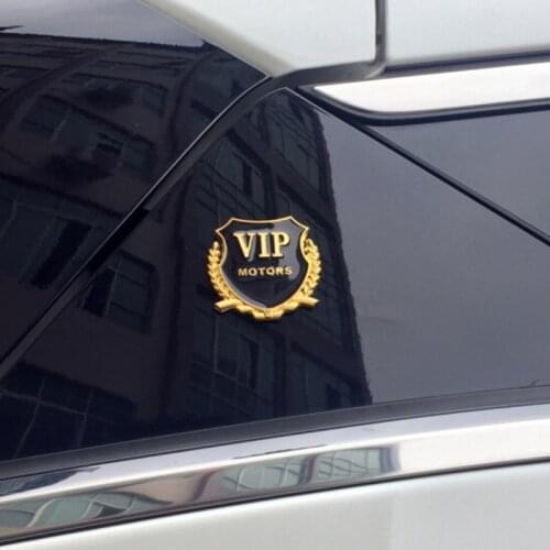 Car styling for UAZ 31512 3153 3159 3162 Simbir 469 Hunter Patriot 3D Metal VIP MOTORS Emblem Car Sticker 2pcs