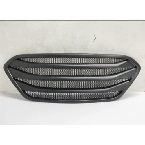 Resin Black Front Bonnet Grille Grill Overlay Fits Car styling 2010-2014 For Hyundai Tucson ix35
