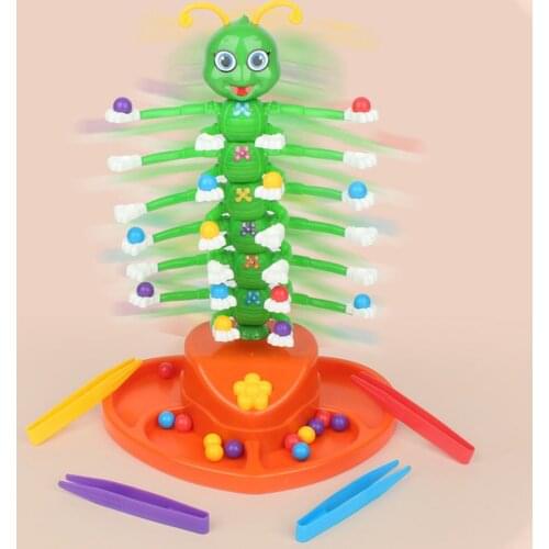 Electrical Swing Bug Toy Green Smile Caterpillar Giggle Wiggle Kawaii Lovely Swing Toy Giggle Wiggle Game Suitable For Childrens